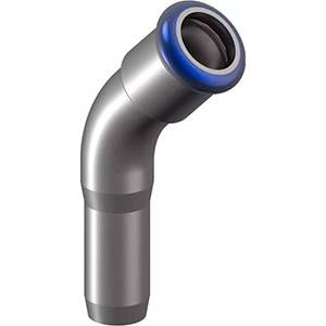 Uponor INOX curbă capăt simplu 45